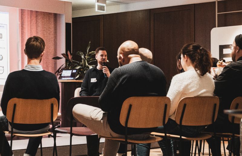 Attendees enjoying a past PUSH UX fringe event.