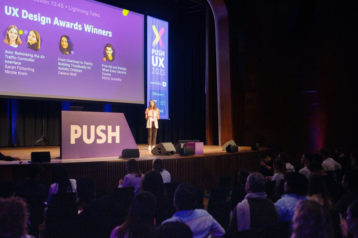 Speaker on the PUSH main stage